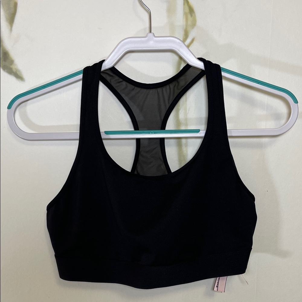 Victoria's Secret Black Racerback Sports Bra